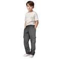 thumbnail image 5 of MZXELPRJD Girls Cargo Pants Size 14-16 Black and White Plaid Pajama Pants Kids Children Kids 3 - 14y Daily Elastic Waist Pockets Sport Casual Solid Pants Loose Long Trousers Durable 18 Month Clothes, 5 of 5