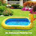 thumbnail image 4 of Alberca Inflable JustClick MX Ovalado con Aspersores de agua TEMATICA de dinosaurio 169 cm x 102 cm x 64 cm, 4 of 9