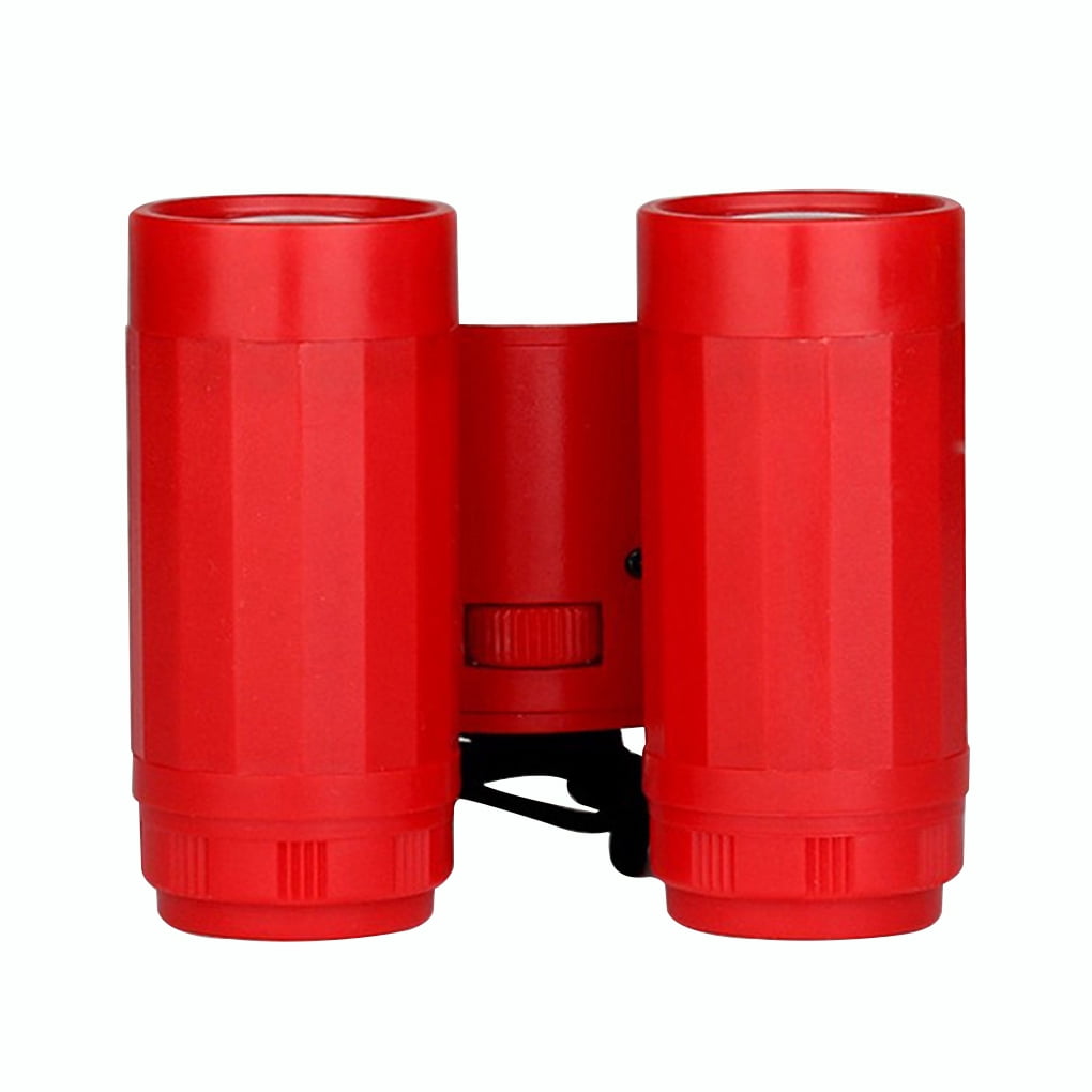 Telescope Portable Kid Binocular Foldable Outdoor Observing Tool High children binocular; Resolution Children Binocular, Red