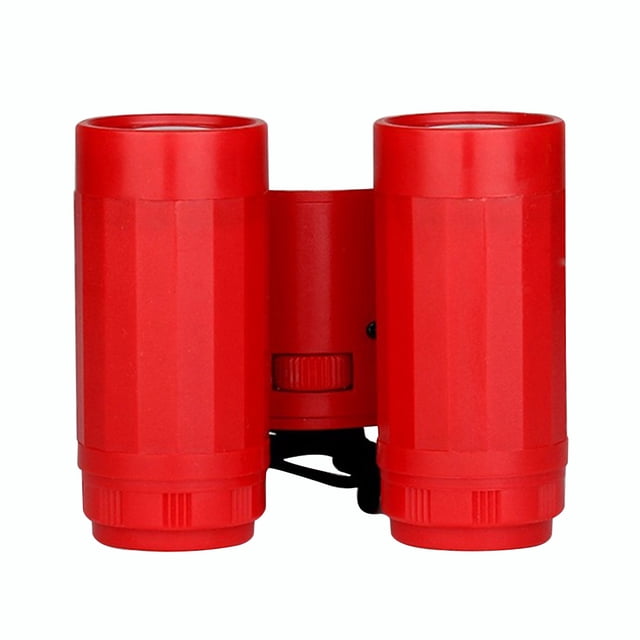 Télescope Portable pour Enfant, Jumelle Pliable pour Enfants, Outil d'Observation Extérieur, Haute Résolution, Jumelle pour Enfants, Rouge