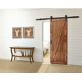 thumbnail image 1 of Wood & Hart 78" Barn Spirit Système de Rail Noir, 1 of 4