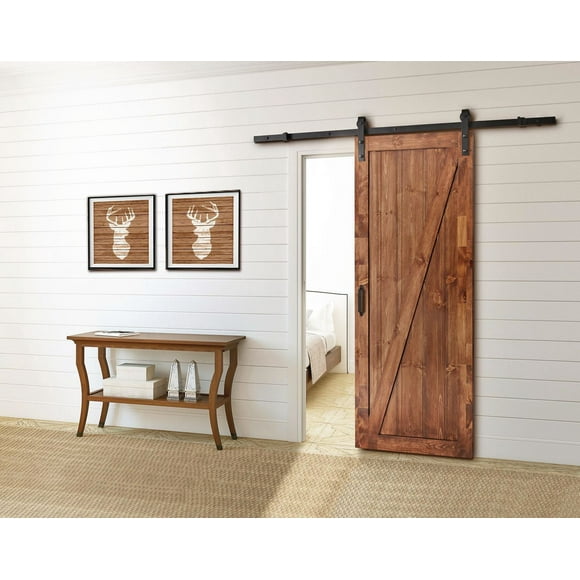 Wood & Hart 78" Barn Spirit Système de Rail Noir