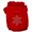 Red, variant on Christmas Pet Dog Cat Hoodie Rhinestone, "Snowflake"