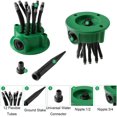thumbnail image 3 of Garden Sprinkler 360 Degree Multi Head Adjustable Garden Irrigation Tool, 3 of 5