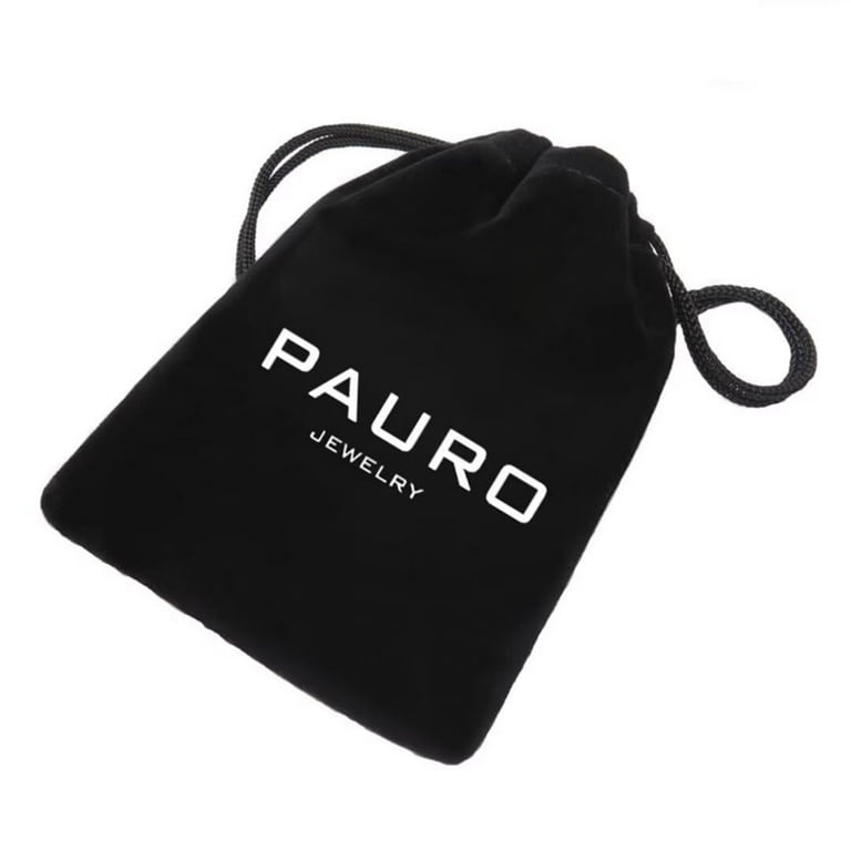 PAURO Women's Stainless Steel Braided Cross Band Hip Hop Statement