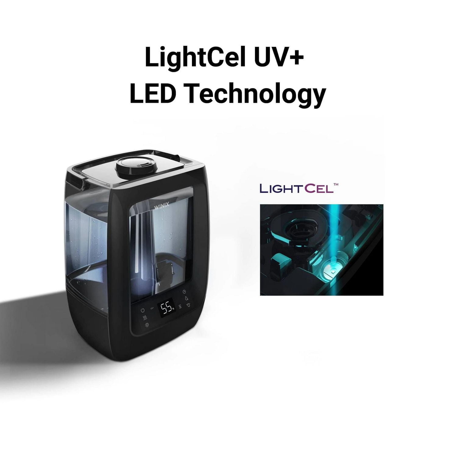 Humidificateur ultrasonique WINIX L200 de 2 gallons avec technologie LightCelTM