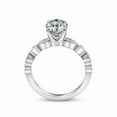 thumbnail image 4 of solitaire jewels 1.75CT Art Deco Oval Moissanite Engagement Ring For Women, 14K Yellow Gold, 4 of 5
