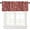 Red-1, variant on Merry Christmas Valance Curtains,Traditional Xmas Ornaments Tree Winter Snowflakes Print Red Short Topper Window Treatments for Farmhouse Kitchen Living Room Decor,54x18inch