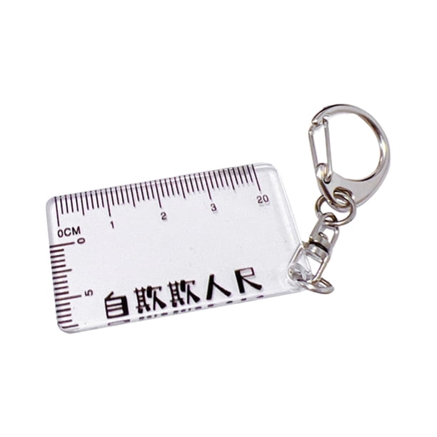 Lindo llavero bolso encantos Decoartions colgante langosta hebilla regla en forma de llavero Blanco Zulema lindo llavero