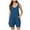Blue, variant on TrendOFT Womens Casual Summer Jumpsuit Loose Crew Neck Sleeveless Loose Spaghetti Strap With Pockets Womens Rompers One Piece Overalls Blue XXL