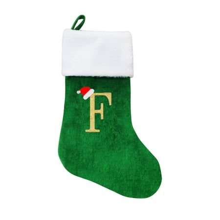 

Christmas Decorations High Grade Christmas Knitted Alphabet Christmas Socks Bag