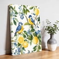 thumbnail image 3 of Canvas Wall Art Lemon Bird Canvas Art Print Fruit Leaves Branch Vintage Watercolor Pictures Wall Decor for Living Room Bedroom Artwork Decorations Stretched Framed Ready to Hang 8"x10", 3 of 9