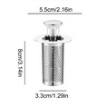 thumbnail image 5 of 2pcs Stainless Steel Floor Drain Filter, Bathtub Sink Strainer,-Up Sink Filter,for Kitchen,Bathtub,Sink Water Pipe, 5 of 7