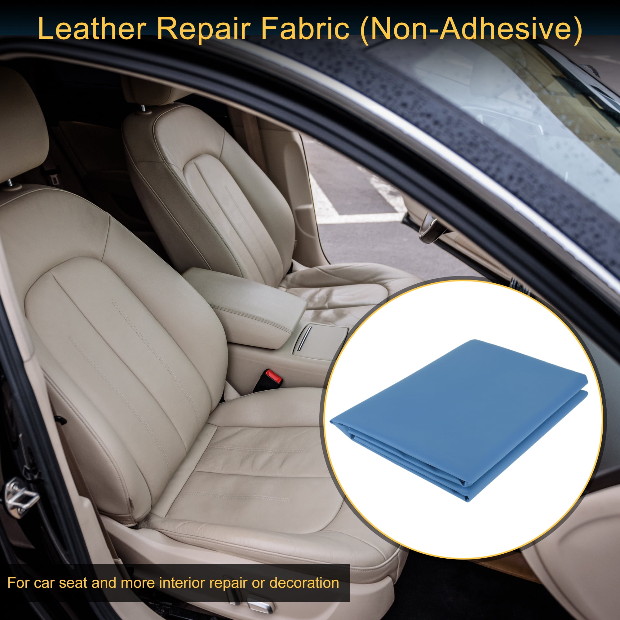 Unique Bargains Leather Fabric Upholstery Leather Repair Patch 274x137cm for Automotive Car Boat Seat Sofa Couches Chair Interior Trim DIY Blue 1 Pcs