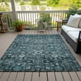 thumbnail image 5 of Addison Rugs Chantille Indoor/Outdoor Traditional Oriental Teal Washable Rectangle Rug, 3' x 5', 5 of 5