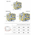 thumbnail image 3 of Fsddascl Summer Lemon Toaster Cover 2 Slice, Small Kitchen Appliance Covers, Watercolor Yellow Blue Garden Floral Toaster Oven Cover with Loop, Bread Machine Cover Polyester Dust Cover Protection, 3 of 5