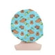 thumbnail image 1 of wonima11 Women Satin Bonnet Women Double Layer Sleep Cap Capybara Lemon Print Sleeping Beanie Curly Natural Long Hair Coverings Hat Elastic Band Soft Comfortable for Haircare, 1 of 1
