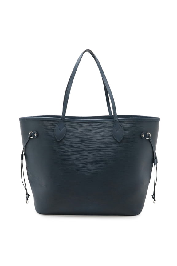 Pre-Owned LOUIS VUITTON Epi Neverfull PM Tote Bag Shoulder Leather Indigo Blue Handbag (Pouch...