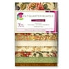 VIP Fabrics Creative Cuts Fat Quarter Bundle, Floral Cream / Brown / Coral