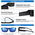 thumbnail image 6 of TINHAO Fit Over Glasses Sunglasses for Men with Hard Case, Polarized UV400 Wrap Around Prescription Glasses for Driving Fishing Hiking Golf Cycling Outdoor, 6 of 7