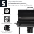 thumbnail image 4 of Parrilla Asador De Carbón Tipo Barril Con Ruedas Acero Inox, 4 of 6