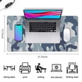 thumbnail image 5 of Blue Military Camouflage &nbsp;desk Mouse Padwaterproof,rubber+multispandexwashable the Camouflage SeriesmousepadsDesk Pad for Office Home Game 31.5x15.7inches, 5 of 7
