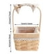 thumbnail image 2 of Cesta De Mimbre Tejida Con Asa, Portátil, Para Jardín, Para Guardar Cosas, Para Picnic, Pascua, Organizar, Recoger Verduras, 2 of 7