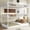 White, variant on Morufur Queen over Queen over Queen Triple Bunk Bed with Built-in Ladder and Safety Guardrail for Bedroom, White