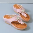thumbnail image 7 of Ruyang Women Sandals Shoes Comfortable Flip Flops for Women with Arch Support Summer Casual Wedge Rhinestone Sandals for Women, 7 of 7