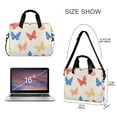 thumbnail image 3 of FORMRS 16" Laptop Sleeve Bag Carrying Case with Handle Travel Shoulder Briefcase, Red Butterflies, 3 of 8