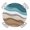 Turquoise Brown, variant on Teal Brown Ombre Round Tablecloth for 36-44 Inch Tables, Fitted Table Cover with Elastic Edge, Modern Abstract Moire Aesthetics Waterproof Outdoor Table Cloth Protector for Patio Garden Dinner Picnic