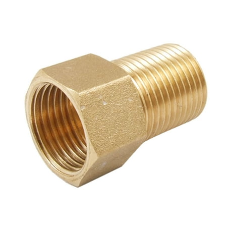 Female Pipe Reducer - Unique Bargains 21mm Male to 19.5mm Female Brass Hex Bushing Pipe Reducer