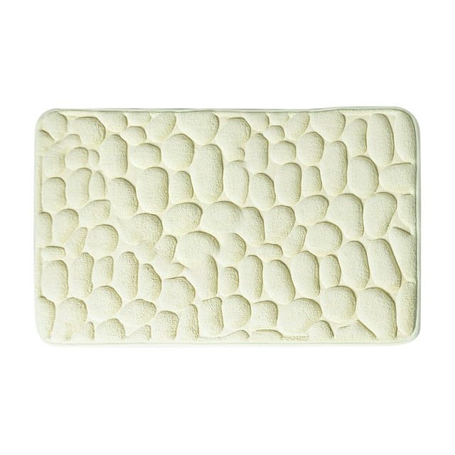 Vaidha Cobblestone- Embossed Bathroom Bath Mat Non-slip Carpets In Wash Basin Bathtub Side Floor Rug Shower Room Doormat Memory Foam Pad