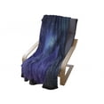thumbnail image 4 of Night Soft Flannel Fleece Throw Blanket, Milky Way Inspired Nebula Cluster Galaxy Cosmos Constellation, Cozy Plush for Indoor and Outdoor Use, 50" x 70", Aqua Dark Blue Black, by Ambesonne, 4 of 6
