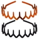 thumbnail image 1 of Juego de 2 diademas con peine de dientes de tiburón en zigzag de plástico negro (1 color negro + 1 marrón) brillar Electrónica, 1 of 5