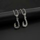 thumbnail image 2 of 2026 Hip Hop Rock Gold Silver Color Stainless Steel Fish Hook Pendants Necklaces For Men Rapper Jewelry, 2 of 5