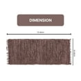 thumbnail image 2 of Home Weavers Rodeo Collection Living Room Rug, Machine Washable Reversible Area Rugs, Rug For Living Room, Runner Rugs, Kitchen Runner, Soft Foldable Indoor Floor Carpet, Easy To Clean, 2' x 6', Brown, 2 of 2