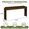thumbnail image 5 of Wood Spice Rack Shelf for Kitchen Stove, 32.5" Waterproof Heat Insulation Stove Top Shelf, Wooden Countertop Spice Rack Organizer for Electric Stove and Gas Stove, Brown, 5 of 7