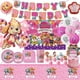 thumbnail image 2 of Juego de globos de perro de la Patrulla Canina, globos de cumpleaños con animación de dibujos animados, vajilla desechable, lindos suministros de decoración para fiestas con garras de perro, 2 of 5
