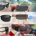 thumbnail image 5 of proSPORT POLARIZED Bifocal Sunglass Reader Rimless Anti-Glare Gray Men Women, 5 of 6
