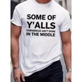 thumbnail image 1 of [Breathable Crewneck T-shirt] Comfortable Breathable Men's Crewneck T-shirt - SOME OF Y'ALLS Printed Short-Sleeved Sports T-shirt for Summer, 1 of 4