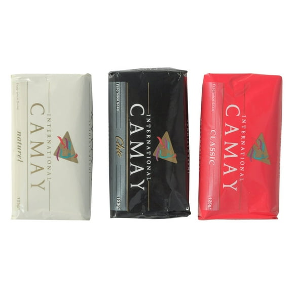 International Camay Assorted Soap Pack of 3 x 125gms