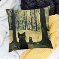 thumbnail image 2 of FANNA Cute Cat Short Plush Pillowcase Cover for Living Room Bedroom Outdoor Garden Decor Zipper Closure All Year Round Pillow Case 1PC 24x24in, 2 of 5