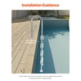 thumbnail image 4 of VEVOR Stainless Steel Pool Ladder 4-Step 2 Handrail Loads 265 lb for 54 In Decked Pool, 4 of 9