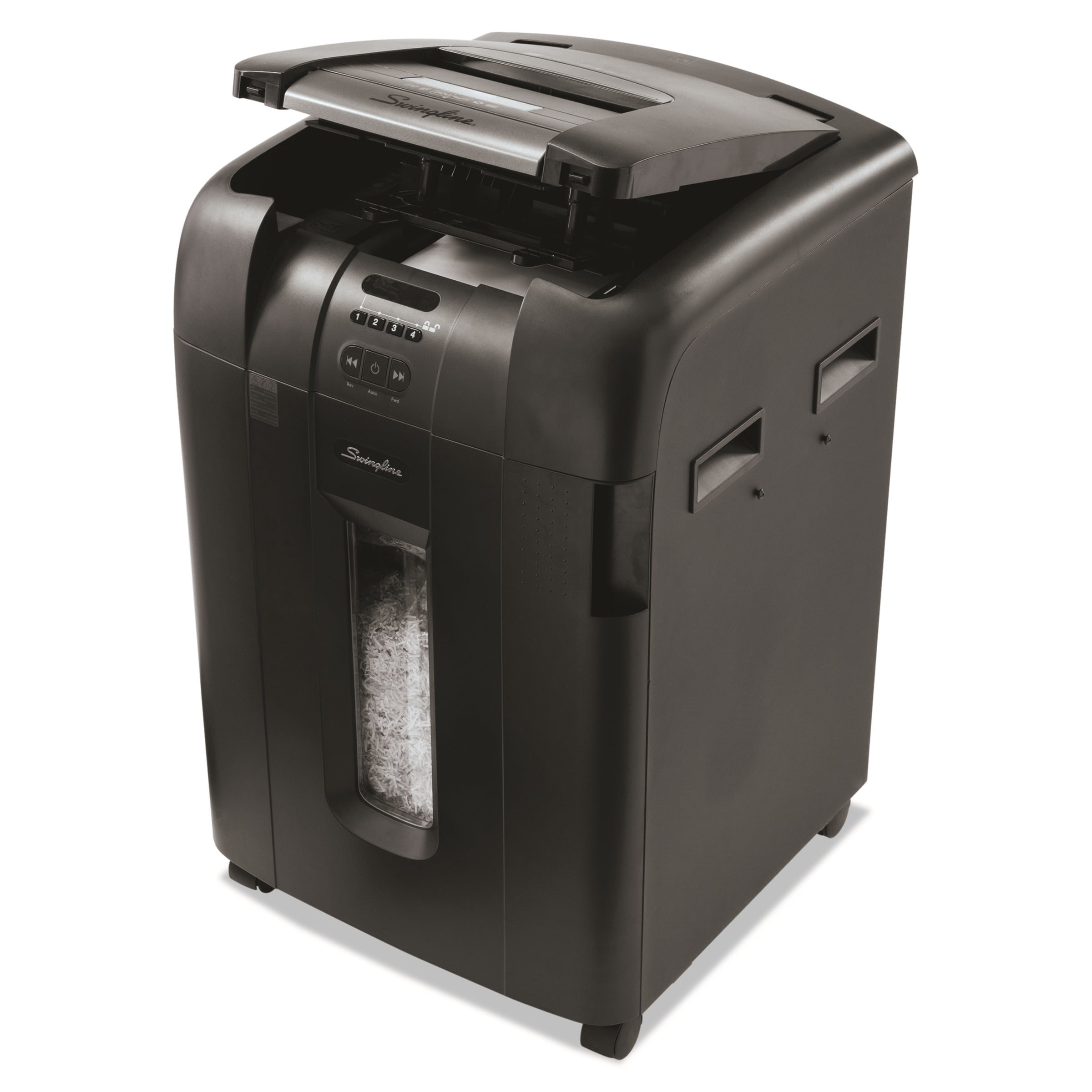 Swingline Stack-and-Shred 600M Auto Feed Micro-Cut Shredder, 600 Sheets