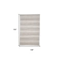 thumbnail image 4 of HomeRoots 511464 9 x 13 ft. Ivory Taupe & Tan Striped Hand Woven Rectangle Area Rug, 4 of 4