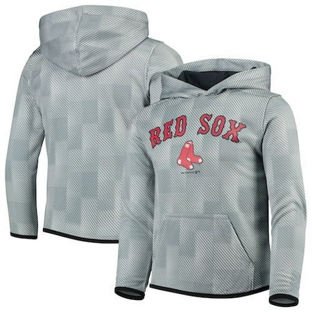 Sox Sweatshirt - Boston Red Sox Youth Polyester Fleece Sweatshirt - Gray