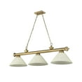 thumbnail image 5 of Z-Lite Cordon 3 Light Billiard, Steel Frame, Golden Mottle Shade Color, 5 of 8