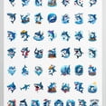 thumbnail image 4 of 35pcs-50pcs Cartoon Shark Stickers Adventure Stickers Ocean Animal Stickers for Luggage Laptops Suitcases, 4 of 9