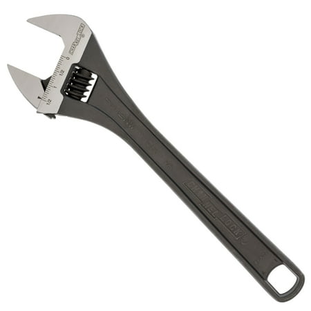 CHANNELLOCK 12-inch Adjustable Wrench, Black Phosphate / Oxide Finish, Precise 1.5-inch Wide Mouth Jaw Capacity (812NW)